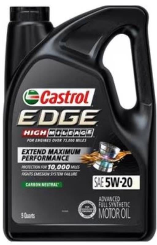 EDGE High Mileage High Mileage Full Synthetic Engine Oil 5W-20 5 Quart